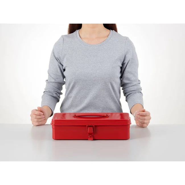 Toyo Steel Trunk Shape Toolbox Red