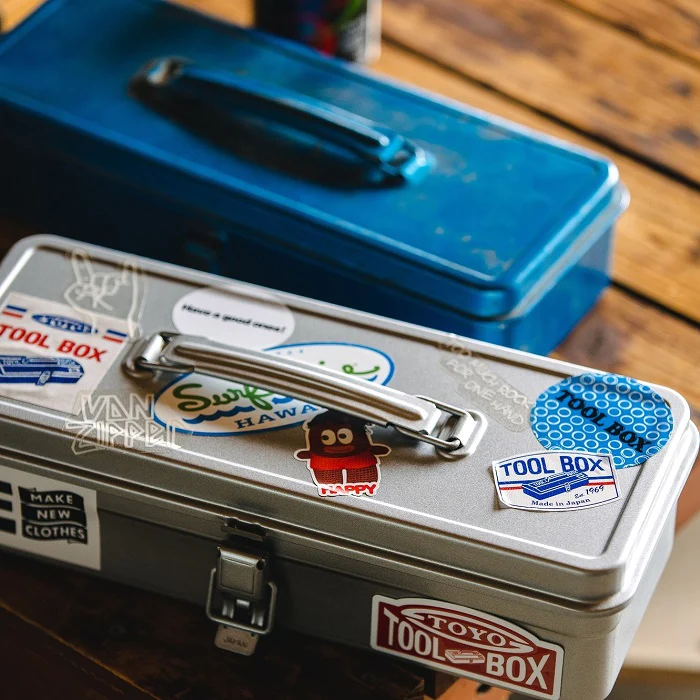 Toyo Steel Trunk Shape Toolbox Blue