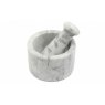 White Marble Mortar Set