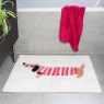 Tufted Cotton Bath Mat Sausage Dog