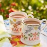 Emma Bridgewater Lovebirds Coral Set of 2 1/2 Pint Mugs Boxed