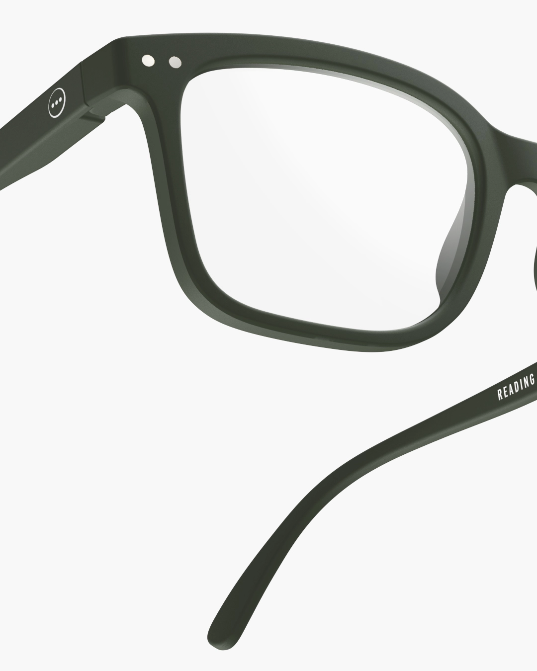 IZIPIZI #L Kaki Green Reading Glasses