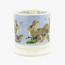 Emma Bridgewater Blue Rabbits & Kits 1/2 Pint Mug