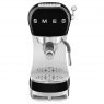 SMEG 50's Style Espresso Coffee Machine with Steam Wand - Black