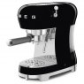 SMEG 50's Style Espresso Coffee Machine with Steam Wand - Black
