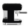 Smeg SMEG 50's Style Espresso Coffee Machine with Steam Wand - Black