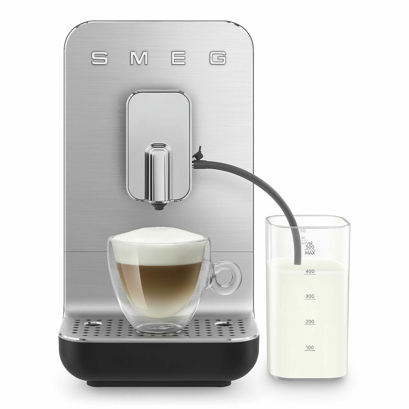 SMEG Bean To Cup Coffee Machine with Automatic Milk Frothing - Matte Black