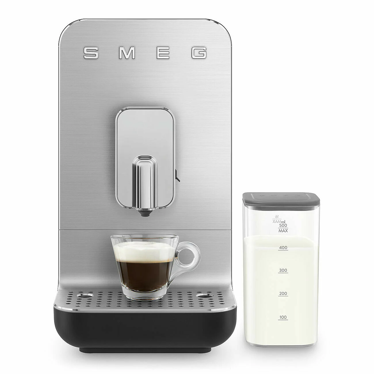 SMEG Bean To Cup Coffee Machine with Automatic Milk Frothing - Matte Black