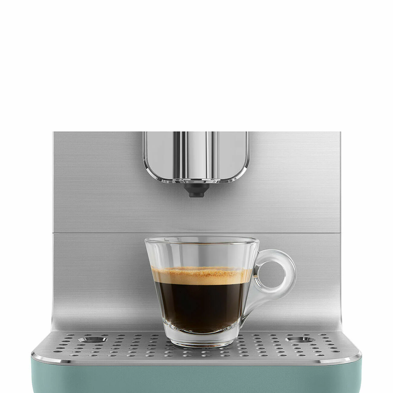 SMEG Bean To Cup Coffee Machine with Automatic Milk Frothing - Emerald Green