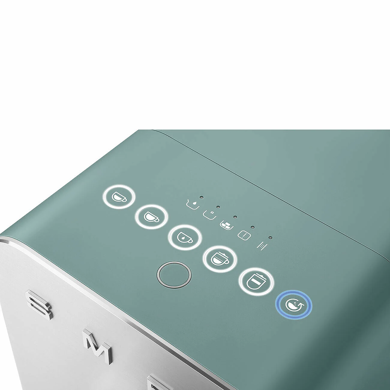 SMEG Bean To Cup Coffee Machine with Automatic Milk Frothing - Emerald Green