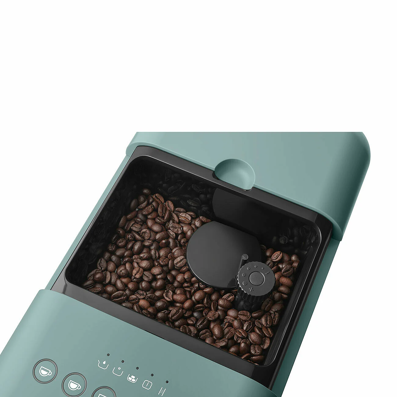SMEG Bean To Cup Coffee Machine with Automatic Milk Frothing - Emerald Green
