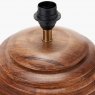 Pembury Brown Wash Large Turned Wood Table Lamp