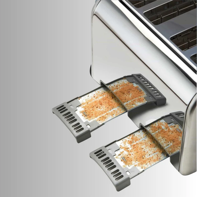 Hamilton Beach Rise 4 Slice Brushed & Polished Stainless Steel Toaster