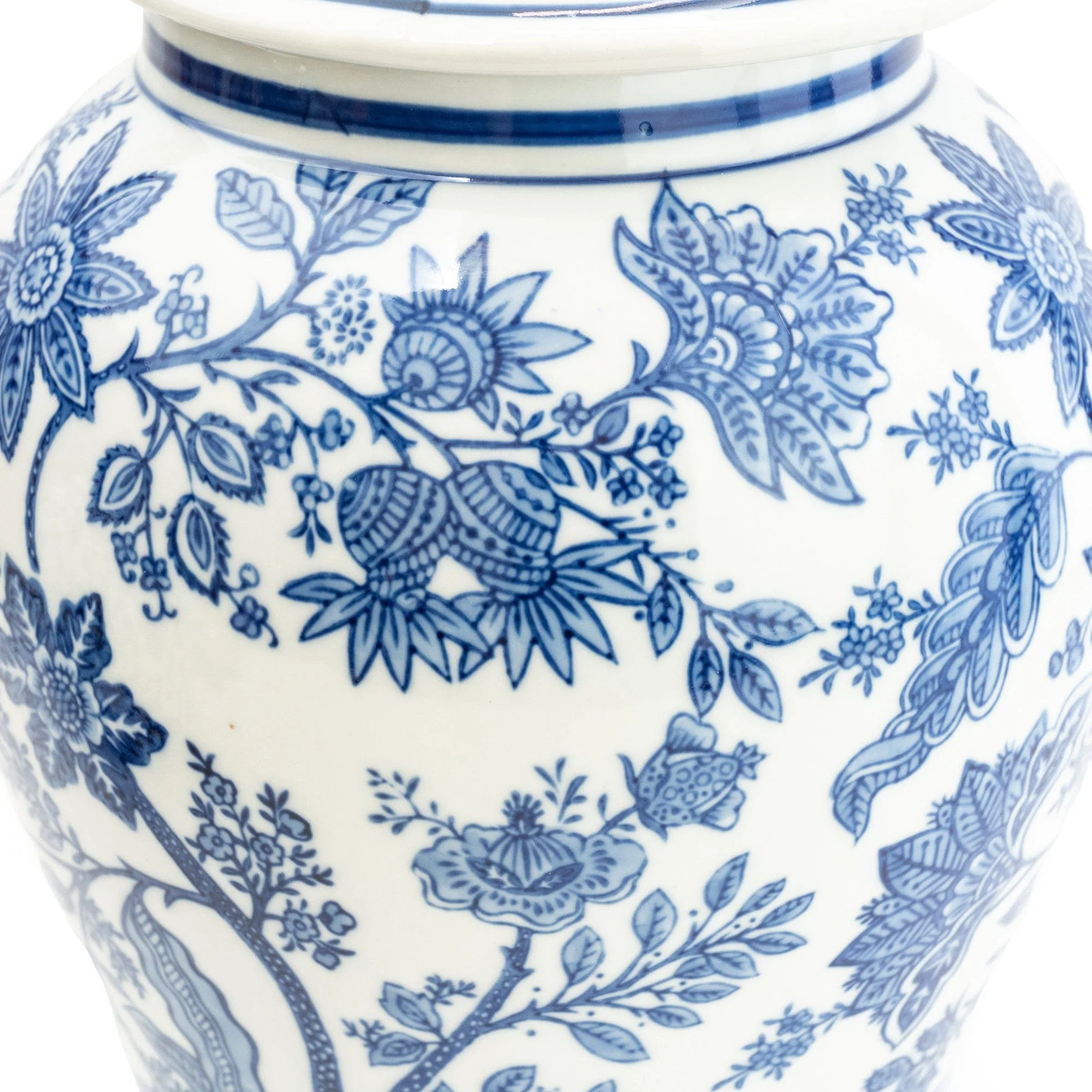 Sumatra Ginger Jar Blue/White - Large