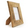 Mango Wood With Etched Lines Photo Frame