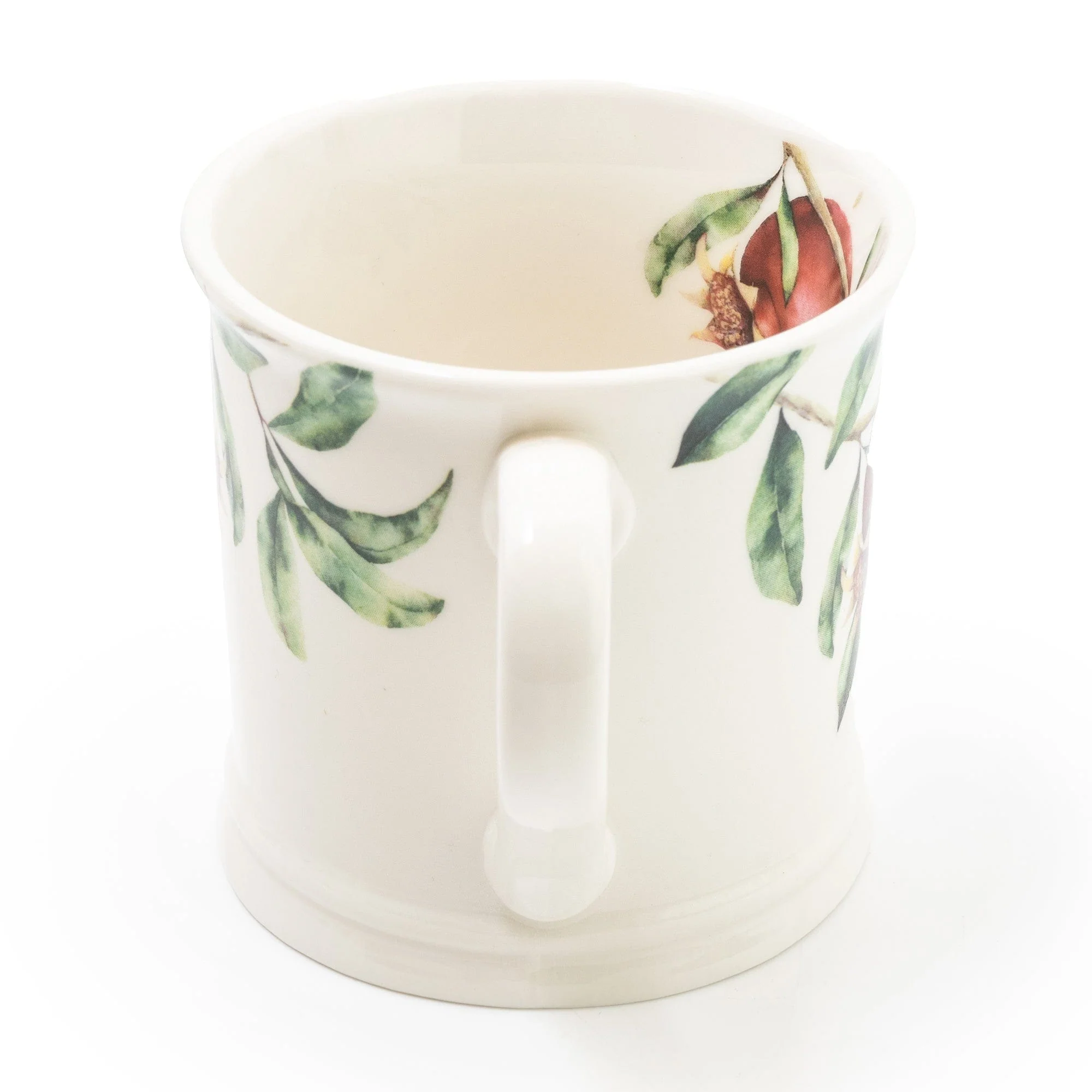 Tankard Mug Pomegranate White