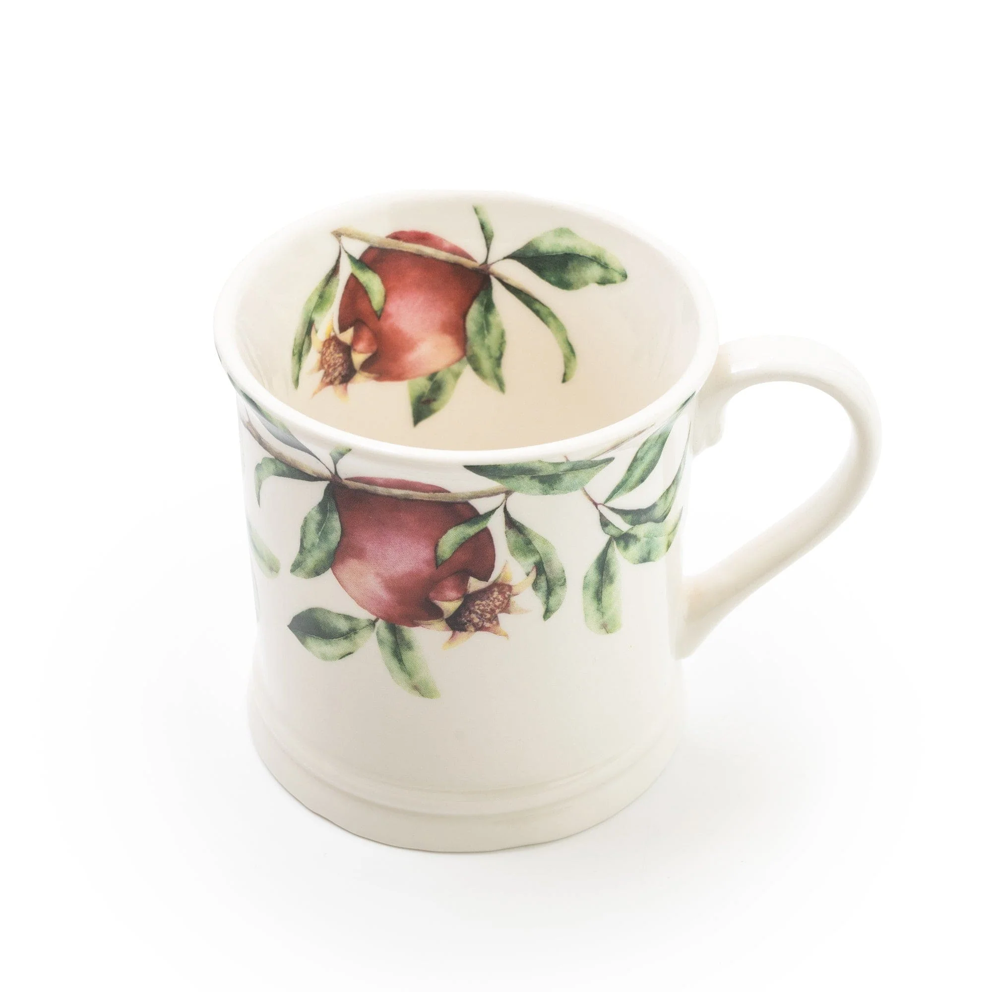 Tankard Mug Pomegranate White