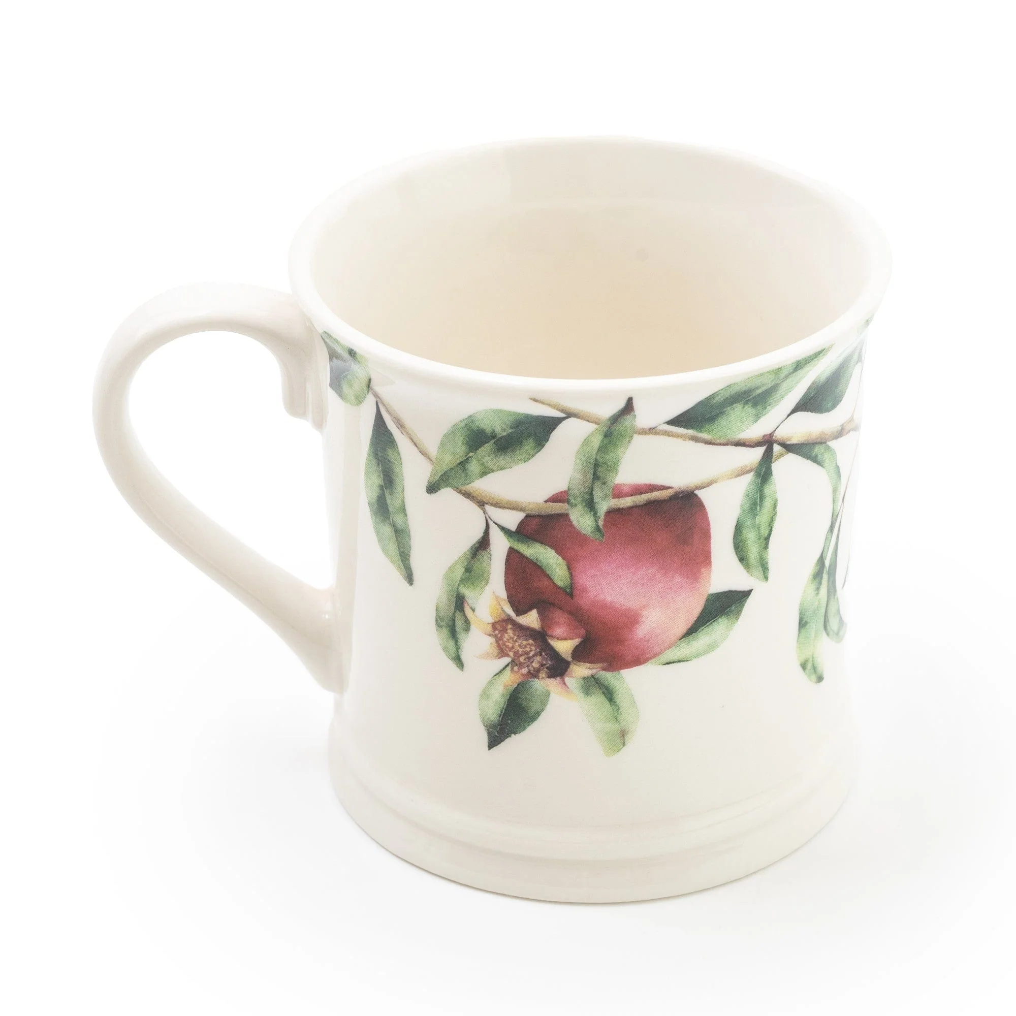 Tankard Mug Pomegranate White