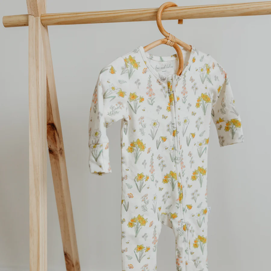 Fox and Lottie Daffodil Sleepsuit