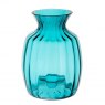 Dartington Crystal Cushion Teal Tall Vase