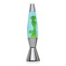 Mathmos AstroBaby Polished Silver - Blue with Yellow Lava