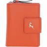 Ashwood Leather RFID Purse with Zip and Stud Closure Orange X-30