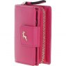 Ashwood Leather RFID Purse with Zip and Stud Closure Pink X-30