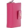 Ashwood Leather RFID Purse with Zip and Stud Closure Pink X-30