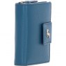Ashwood Leather RFID Purse with Zip and Stud Closure Teal X-30