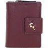Ashwood Leather RFID Purse with Zip and Stud Closure Wine X-30