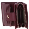 Ashwood Leather RFID Purse with Zip and Stud Closure Wine X-30