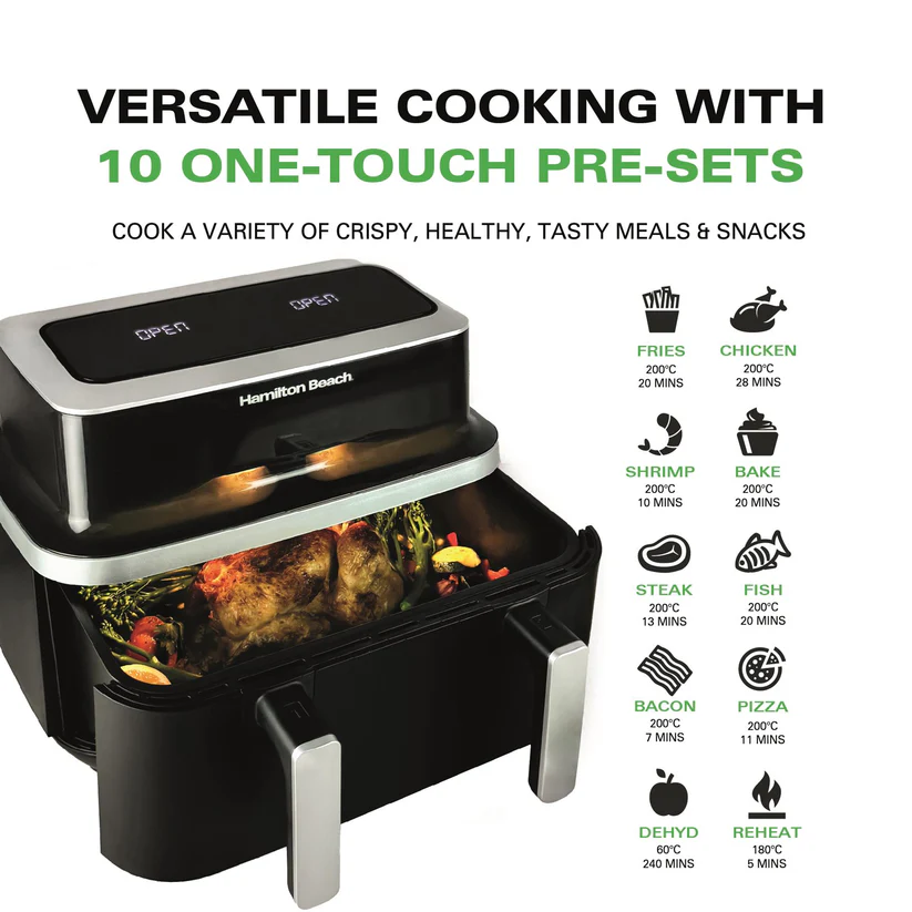 Hamilton Beach VisionCook 9L Dual Air Fryer