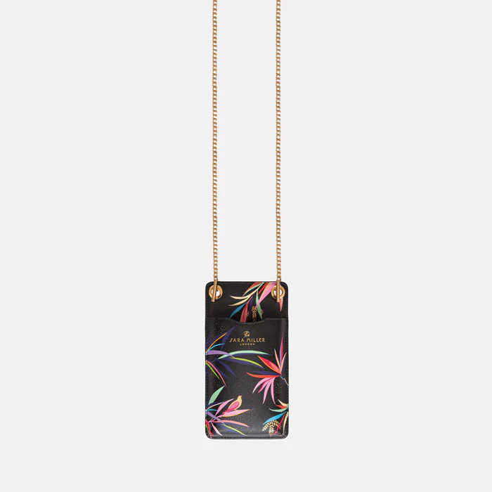 Sara Miller Phone Pouch - Black Bamboo