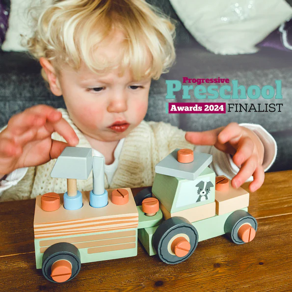 Orange Tree Toys Farmyard Buildable Tractor