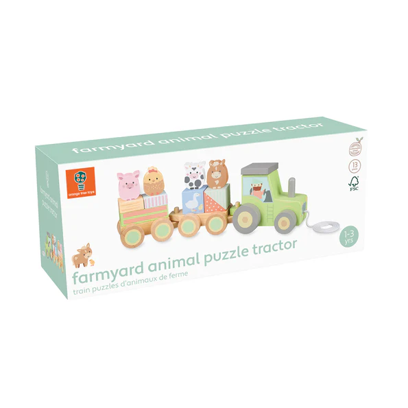 Orange Tree Toys Farmyard Puzzle Tractor