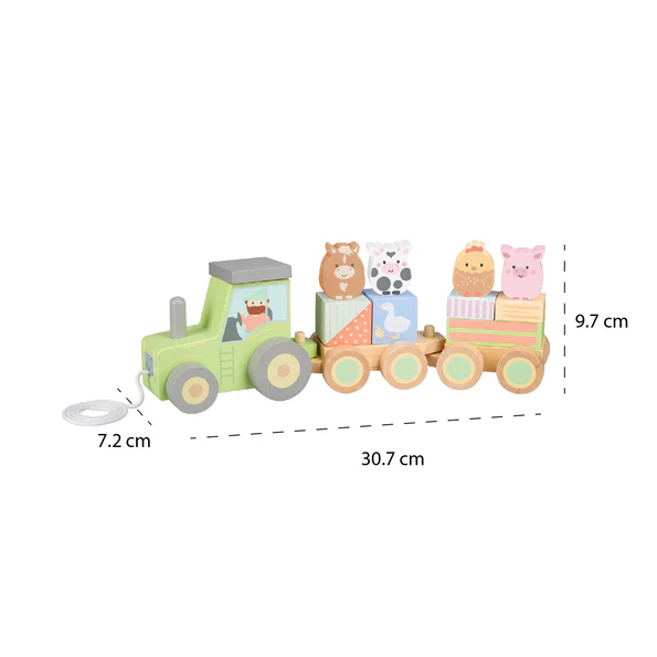 Orange Tree Toys Farmyard Puzzle Tractor