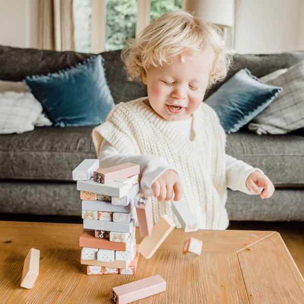 Orange Tree Toys Farmyard Animal Tumbling Tower