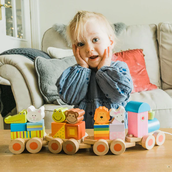 Orange Tree Toys Animal Puzzle Train