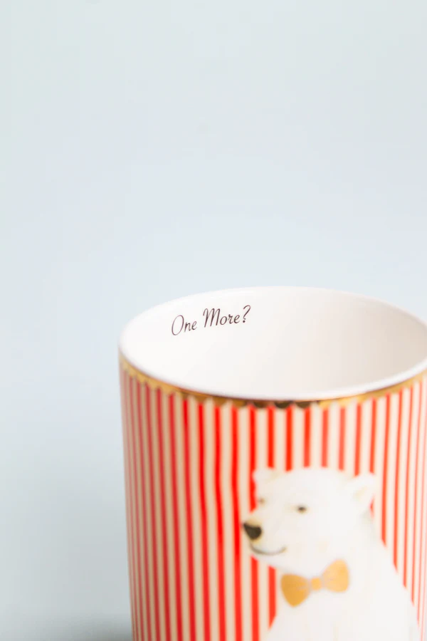 Yvonne Ellen Christmas Polar Bear Medium Mug