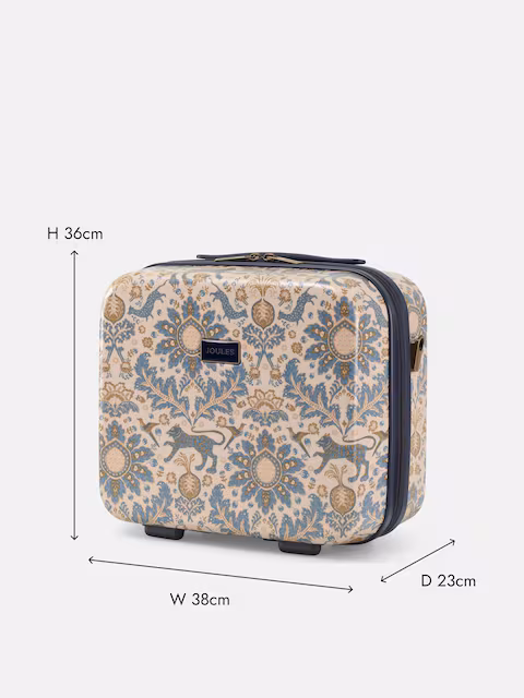 Joules Joules Damask Print Hard Shell Vanity Case