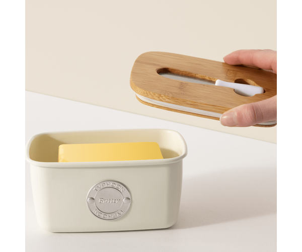 Typhoon Living Butter Dish With Spatula Set