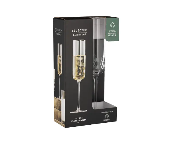 Ravenhead Pisa Flute Glasses Set of 2