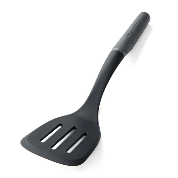 KitchenAid Core Slotted Turner - Charcoal Grey