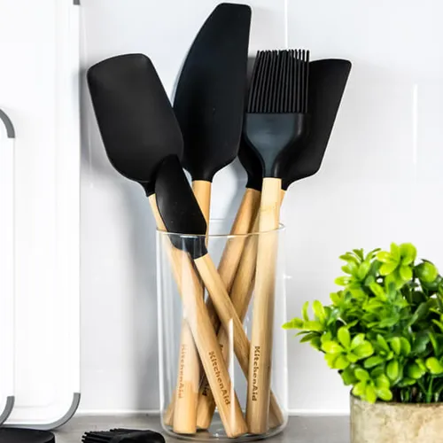 KitchenAid Bamboo Mixer Spatula with Silicone Head
