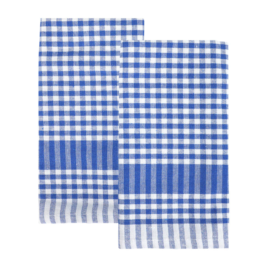 Talking Tables Bon Appetit Blue & White Fabric Gingham Napkins/Tea Towels - 2 Pack
