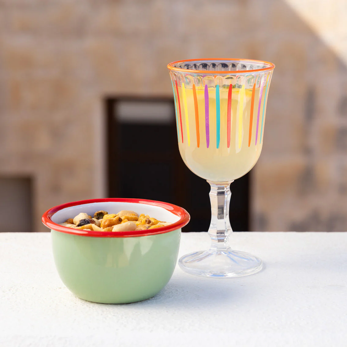 Talking Tables Bon Appetit Enamel Bowl Olive 10cm