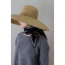 Oats & Rice Bronte Spindle-shaped Knitted Cashmere Scarf Ebony Black
