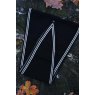 Oats & Rice Bronte Spindle-shaped Knitted Cashmere Scarf Ebony Black
