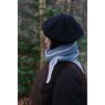 Oats & Rice Austen Spindle-shaped Knitted Cashmere Scarf Air Force Blue