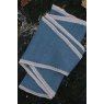 Oats & Rice Austen Spindle-shaped Knitted Cashmere Scarf Air Force Blue